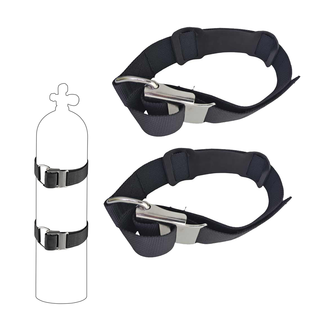 Dive Weight Belt - วงถังดําน้ําลึกพร้อมหัวเข็มขัดล็อค SS Cam Tech Cave กระบอกดําน้ําถังรัดเข็มขัดเครื่องดับเพลิงขายึด