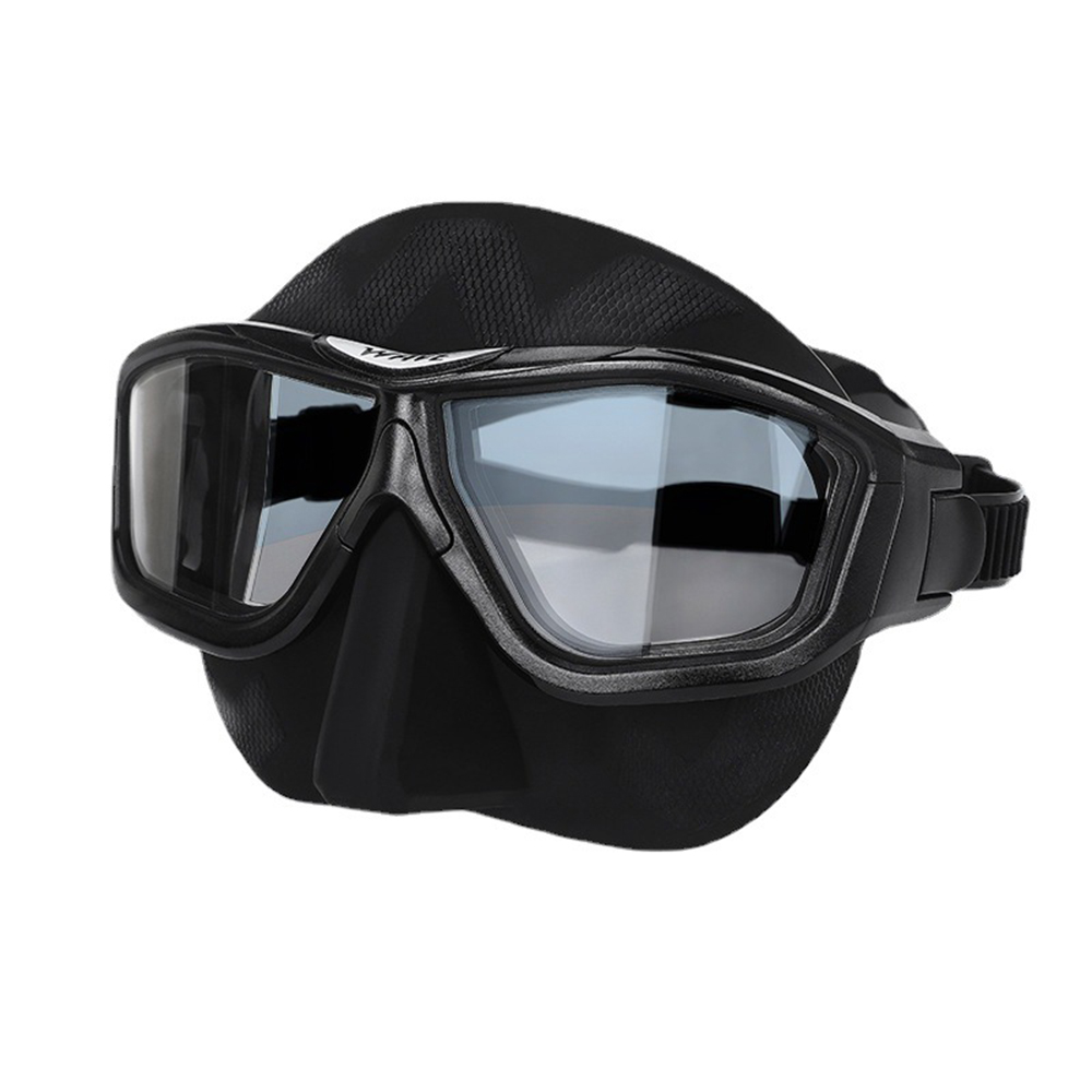 Freediving Mask Set - หน้ากากดำน้ำ seluruh wajah กรอบใหญ่ป้องกันหมอกกรอบใหญ่ใหม่