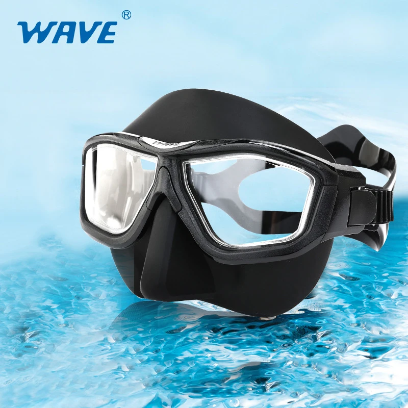 Freediving Mask Set - หน้ากากดำน้ำ WAVE Branciiia ดีไซน์ทันสมัย ป้องกันฝ้า ปริมาตรน้อย