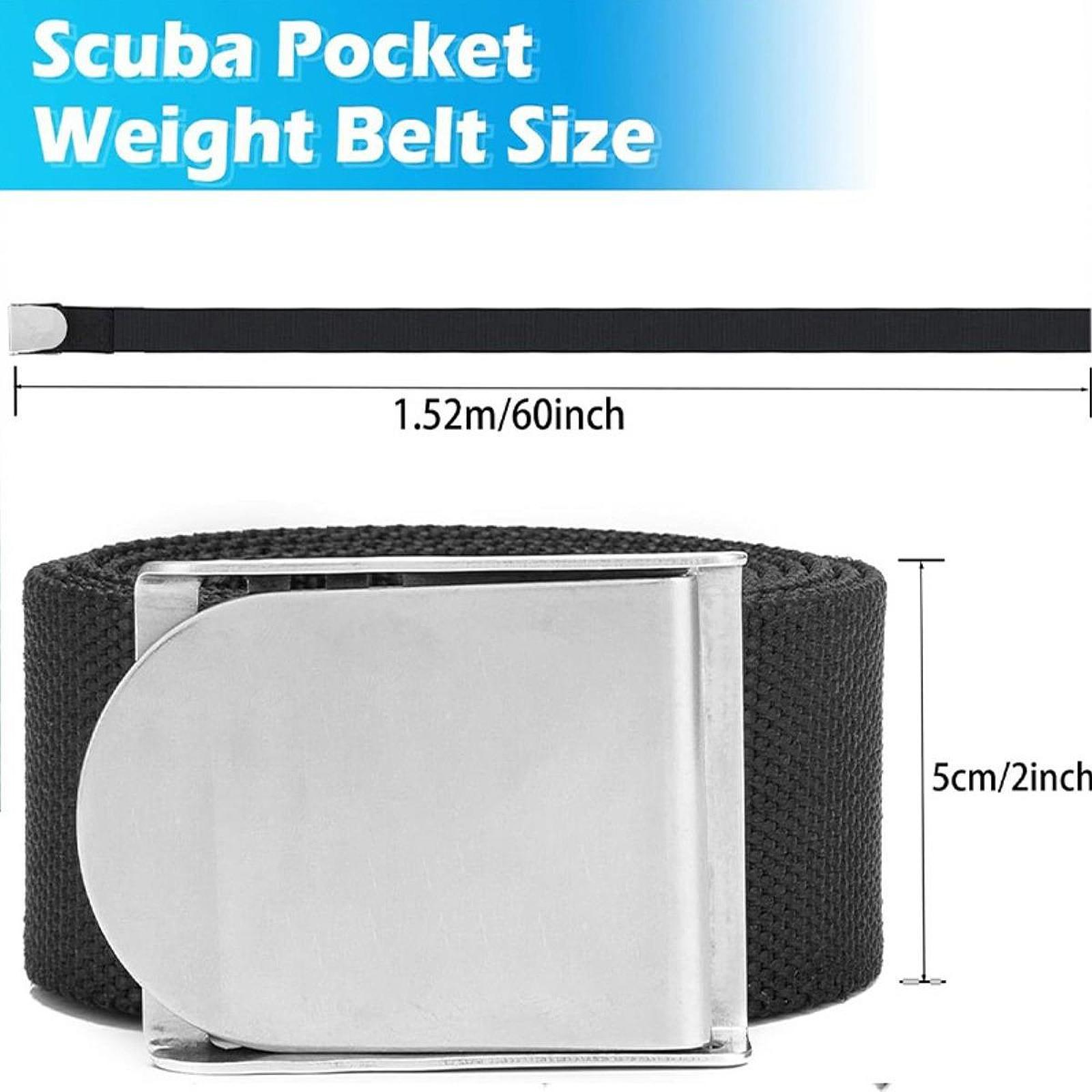 Dive Weight Belt - สายรัดน้ำหนักสำหรับดำน้ำ หัวเข็มขัดสแตนเลสแบบปลดเร็ว สำหรับอุปกรณ์ดำน้ำแบบเทคนิคและแบบสันทนาการ