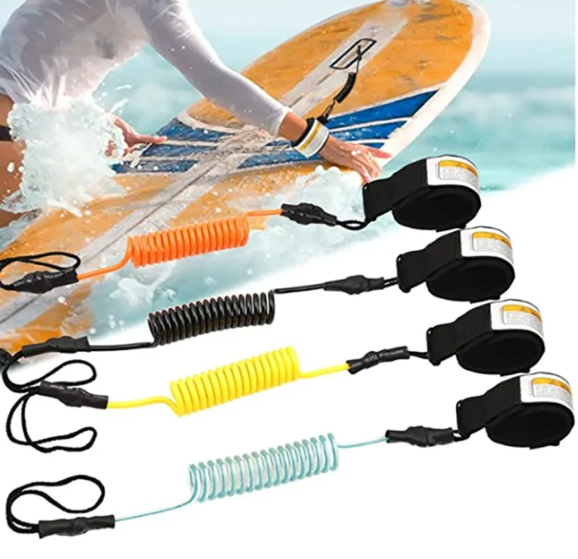 Surfboard Leash Ankle - ท่องขาตั้ง Paddle Board สายจูงข้อเท้าปฏิบัติกระดานโต้คลื่น Raft Kayak
