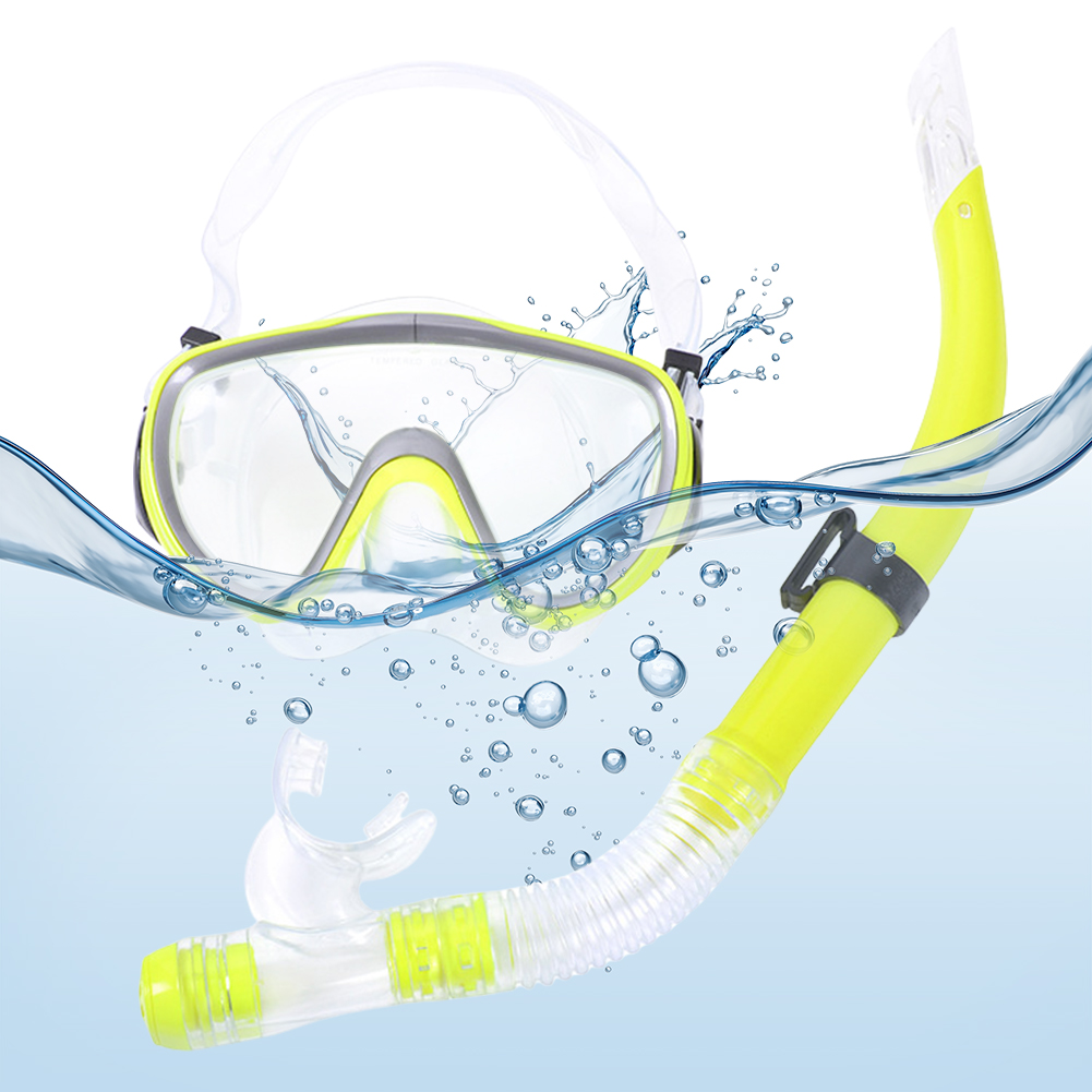 หน้ากากดำน้ำและชุดสน็อกเกิล หน - Freediving Mask Set บทวิจารณ์และราคา