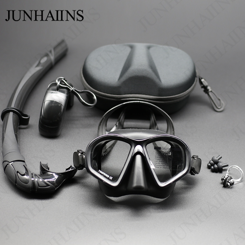 หน้ากากดำน้ำแบบกระจกนิรภัย JUN - Freediving Mask Set บทวิจารณ์และราคา