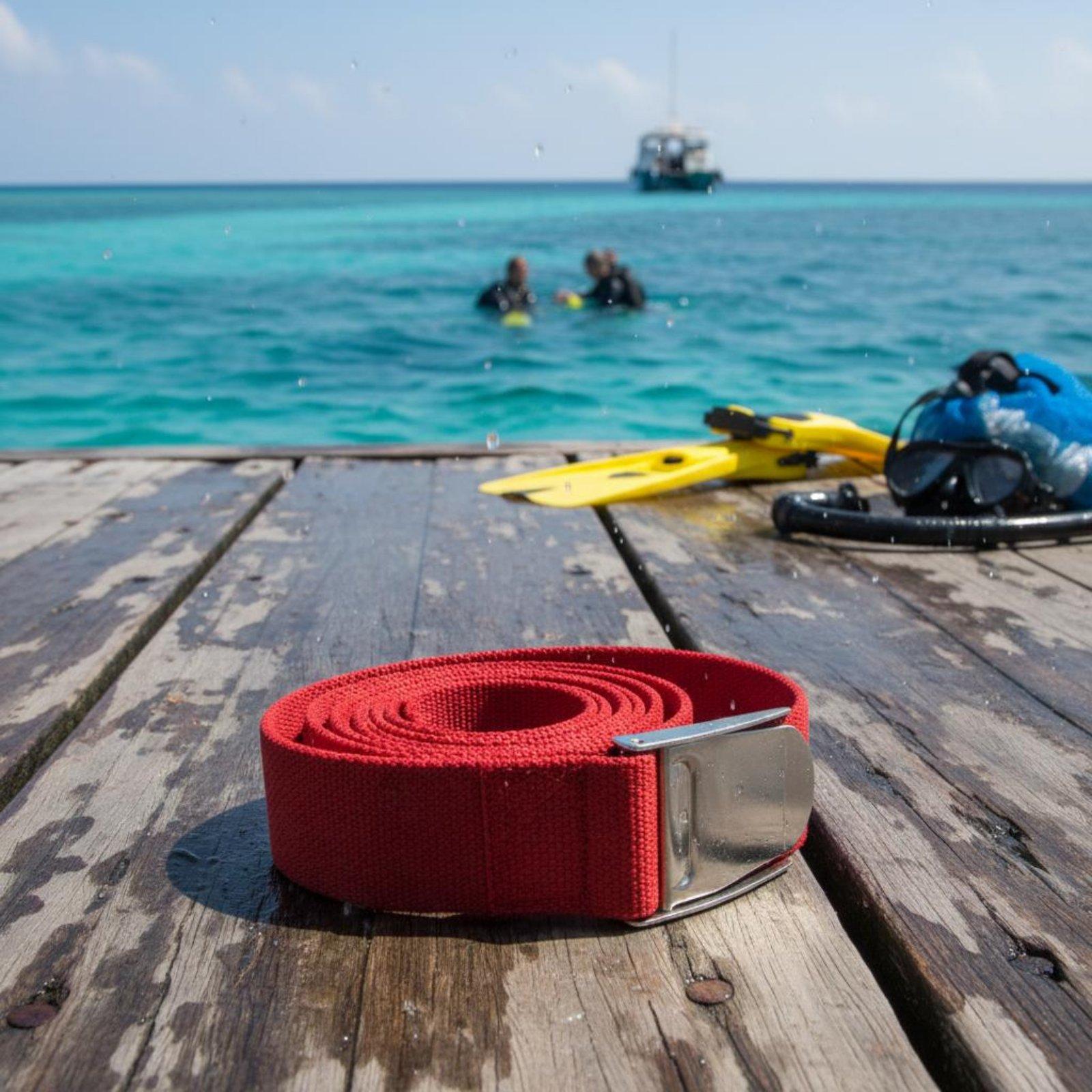เข็มขัดถ่วงน้ำหนักสำหรับดำน้ำฟ - Dive Weight Belt บทวิจารณ์และราคา