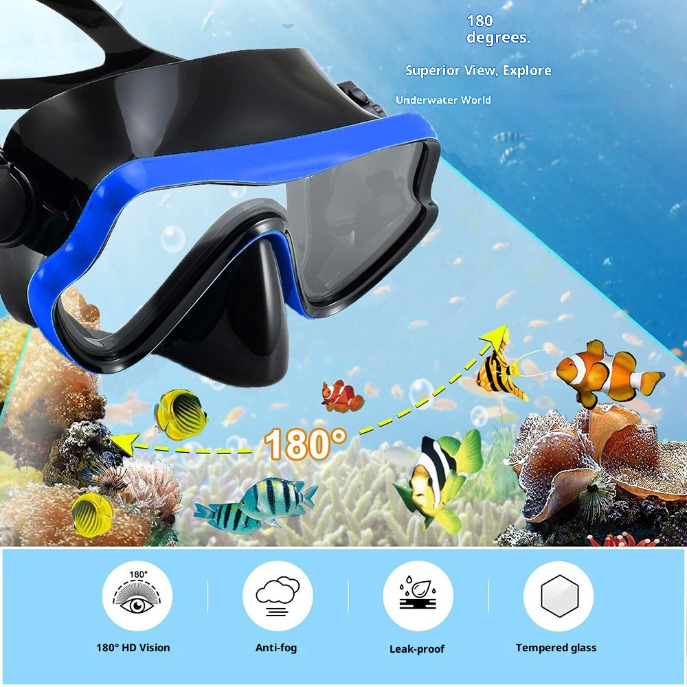 ชุดดำน้ำตื้น หน้ากากดำน้ำและสน - Freediving Mask Set บทวิจารณ์และราคา